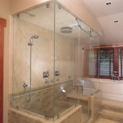 L SHOWERDOOR CLAMPS CHROME PANEL DOOR PANEL WITH RETURN